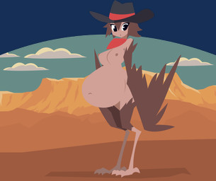 belly big_belly big_breasts bloated breasts brown_body brown_feathers brown_hair canyon claws clothing cowboy_hat desert eyelashes feathers female hair hat headgear headwear huge_belly hyper hyper_belly looking_at_viewer mostly_nude navel nipples overweight overweight_female overweight_humanoid scarf solo toe_claws smuggoblin european_mythology greek_mythology mythology mariposa_(smuggoblin) animal_humanoid avian avian_humanoid harpy harpy_humanoid humanoid mythological_avian mythological_creature 2025 absurd_res digital_drawing_(artwork) digital_media_(artwork) full-length_portrait hi_res portrait