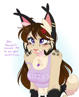anthro biped blush bodily_fluids bottomwear breasts clothed clothed_anthro clothed_female clothing countershade_torso countershading crying ear_piercing ear_ring female front_view fully_clothed fully_clothed_anthro fully_clothed_female fur hair looking_at_viewer navel piercing ring_piercing simple_background solo standing tail tears text topwear ei-ka eirene_(ei-ka) felid feline lynx mammal 2026 digital_drawing_(artwork) digital_media_(artwork) english_text hi_res