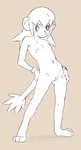 female flat_chested nude solo standing young tabloi bandai_namco klonoa_(series) lolo_(klonoa) haplorhine mammal monkey primate absurd_res hi_res