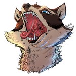 ambiguous_gender anthro bodily_fluids gullet long_tongue male male/ambiguous male_anthro male_pred mouth_shot open_mouth saliva saliva_string slime tongue tongue_out uvula doweljump mammal procyonid raccoon absurd_res detailed hi_res