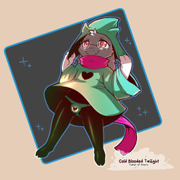 bulge clothed clothing dress eyelashes eyewear femboy floppy_ears front-print_panties fur glasses green_clothing green_dress green_hat green_headwear green_panties green_pawpads green_underwear hat head_tuft headgear headwear heart_clothing heart_panties heart_print heart_print_panties heart_print_underwear heart_symbol heart_underwear hooves horn male panties panties_bulge panty_bulge pawpads penis_in_panties pink_scarf print_clothing print_panties print_underwear red_eyes round_glasses scarf simple_background smile solo standing text tuft underwear upskirt white_body white_fur cold-blooded-twilight deltarune undertale undertale_(series) ralsei boss_monster_(undertale) bovid caprine darkner mammal 1:1 2021 cel_shading digital_drawing_(artwork) digital_media_(artwork) english_text full-length_portrait hi_res portrait shaded