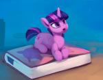 book cutie_mark dialogue female feral hair horn open_mouth solo text wings rodrigues404 friendship_is_magic hasbro my_little_pony mythology twilight_sparkle_(mlp) equid equine mammal mythological_creature mythological_equine winged_unicorn 2018 digital_media_(artwork) english_text