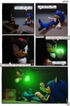 3d_(artwork) 5_toes absurd_res anthro attribute_theft barefoot comic dialogue digital_media_(artwork) duo english_text feet feetymcfoot foot_fetish foot_focus foot_play hi_res humanoid_feet male male/male plantigrade sega shadow_the_hedgehog size_theft soles sonic_the_hedgehog sonic_the_hedgehog_(series) speech_bubble text toes
