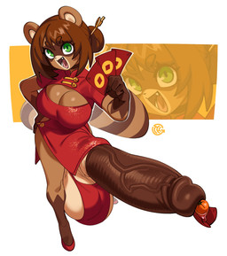anthro balls big_balls big_penis bodily_fluids breasts brown_hair cleavage_cutout clothed clothed_anthro clothed_gynomorph clothed_intersex clothing cutout dress envelope eyebrows eyelashes facial_markings fangs food footwear fruit genital_fluids genitals gloves_(marking) green_eyes gynomorph gynomorph_anthro hair head_markings holding_object huge_balls huge_penis humanoid_genitalia humanoid_penis hyper hyper_genitalia hyper_penis intersex intersex_anthro leg_markings looking_at_viewer markings mask_(marking) object_in_urethra open_mouth orange_(fruit) penetration penis plant precum red_clothing red_dress simple_background socks_(marking) solo tail teeth urethral urethral_penetration vein veiny_penis thehelmetguy minosuke_mino canid canine mammal raccoon_dog tanuki 2026 hi_res
