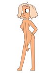 2020 absurd_res adventure_time anthro bear blonde_hair breasts bronwyn butt canid canine canis cartoon_network domestic_dog dr._pizza_boi female fur hair hand_on_hip hi_res horn hybrid looking_at_viewer looking_back mammal nipples nude posed rainicorn rear_view side_boob simple_background small_tail smile smiling_at_viewer solo standing tail tan_body tan_fur white_background