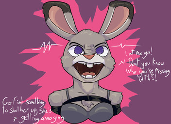 animated_gif anthro bdsm blindfold bondage bound clothing female footwear gag gag_sequence hostage improvised_gag kidnapping sock_blindfold sock_gag socks solo tape sir15thcentury disney zootopia judy_hopps lagomorph leporid mammal rabbit animated hi_res short_playtime