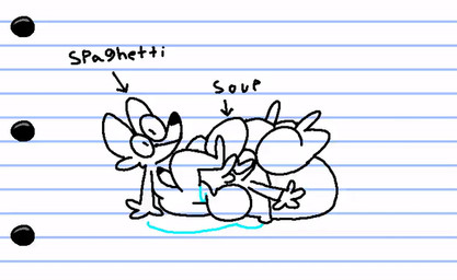 anthro anthro_on_anthro anthro_penetrated anthro_penetrating anthro_penetrating_anthro arrow_sign balls belly belly_inflation between_legs big_balls big_butt bodily_fluids butt clothing cum cum_in_mouth cum_inflation cum_inside drinking drinking_cum duo fellatio genital_fluids genitals hoodie inflation leg_wrap male male/male male_penetrated male_penetrating male_penetrating_male oral oral_penetration paper paper_background penetration penile penile_penetration sex text thick_thighs topwear superiorfox soups_(superiorfox) spaghetti_(spaghettithefox) canid canine fox mammal animated digital_media_(artwork) english_text