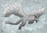 broodmother feathered_wings feathers female feral flying grey_eyes solo tail white_body white_feathers wings yenocwolf mythology secrets_of_uncrom uncrom raphi dragon feathered_dragon feathered_scalie mythological_creature mythological_scalie scalie visha absurd_res concept_art hi_res