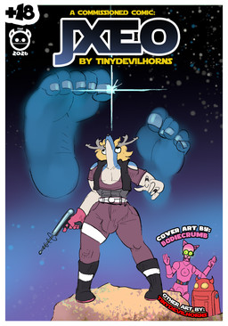 5_toes antlers barefoot big_antlers blonde_hair blue_body blue_feet blue_fur bulge detailed_feet duo feet female foot_fetish foot_focus fur hair horn male nails parody space text toenails toes bodiecrumb tinydevilhorns nintendo pokemon helio_(sundaesoles) deer deerling generation_5_pokemon mammal pokemon_(species) 2026 absurd_res cover cover_art cover_page digital_media_(artwork) english_text hi_res