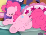 anus bed bedroom butt cutie_mark eyelashes eyes_closed female feral fur furniture genitals lying mane on_bed on_model on_side pillow pink_body pink_fur pink_mane presenting presenting_anus presenting_hindquarters presenting_pussy puffy_anus pussy smile solo maseru friendship_is_magic hasbro my_little_pony pinkie_pie_(mlp) earth_pony equid equine horse mammal pony 2025 absurd_res digital_drawing_(artwork) digital_media_(artwork) hi_res