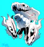 bone male skeleton smile rie_(artist) undertale undertale_(series) gaster_blaster sans_(undertale) animated_skeleton humanoid undead 2016 sketch