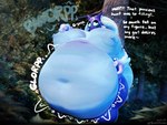 after_vore anthro belly big_breasts big_butt breasts butt digestion female forest fur plant solo text tree vore weight_gain kingcreep105 league_of_legends riot_games tencent kindred_(lol) lamb_(lol) bovid caprine mammal sheep english_text