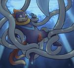 fur genitals male orange_body orange_fur penis solo tentacles underwater water yellow_body yellow_fur jalle nintendo pokemon jetstream buizel generation_1_pokemon generation_4_pokemon pokemon_(species) tentacruel hi_res