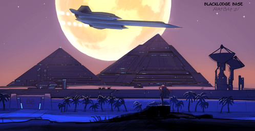 aircraft ambiguous_gender duo feral flying hair machine moon palm_tree plant pyramid red_hair satellite_dish text tree vehicle ratbat lockheed_martin sr-71_blackbird human living_aircraft living_machine living_vehicle mammal comic hi_res female_(lore) male_(lore)