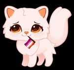 :3 eyebrows eyelashes female feral fluffy fluffy_tail lesbian_pride_colors lgbt_pride paws pride_color_flag pride_colors quadruped simple_background solo standing tail toony transparent_background churasha hasbro littlest_pet_shop lps_1428 domestic_cat felid feline felis mammal persian_cat alpha_channel hi_res