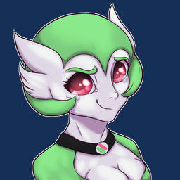 big_eyes bodily_fluids breasts button_nose cleavage clothed clothing evolutionary_stone female gardevoirite green_body jewelry mega_stone multicolored_body necklace pink_eyes red_eyes smile solo tears two_tone_body white_body moonfin nintendo pokemon eirika_(sturk-fontaine) gardevoir generation_3_pokemon humanoid pokemon_(species) 1:1 alpha_channel