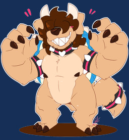3_toes 4_fingers accessory anthro armband big_hands blue_shell brown_claws brown_hair brown_nipples brown_nose claws collar feet fingers furgonomics grin hair hair_over_eyes horn male nipples pose shadow sharp_teeth shell simple_background smile solo spiked_armband spiked_collar spiked_shell spiked_tailband spikes spikes_(anatomy) tail tail_accessory tailband teeth toes transparent_background lilchu mario_bros nintendo boofer canid canine canis domestic_dog hybrid koopa mammal scalie alpha_channel