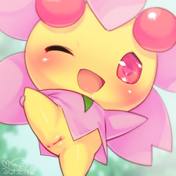 abstract_background anus big_head blush bodily_fluids chibi drooling featureless_legs female flower_(anatomy) front_view genitals glistening glistening_eyes heart_catchlight holding_leg_up huge_head loli looking_at_viewer not_furry on_one_leg one_eye_closed open_mouth open_smile pink_eyes pink_sclera plant presenting presenting_anus presenting_vulva pseudo_clothing saliva smile solo spread_legs spreading standing vulva wink winking_at_viewer young young_female young_humanoid cotora nintendo pokemon cherrim elemental_creature elemental_humanoid flora_fauna generation_4_pokemon humanoid plant_humanoid pokemon_(species) sunshine_form_cherrim 1:1 2021 hi_res