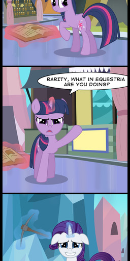 2012 blue_eyes book building comic crystal cutie_mark english_text equine female feral friendship_is_magic fur hair horn horse magic my_little_pony outside pickaxe pony purple_eyes purple_fur purple_hair rarity_(mlp) text toxic-mario twilight_sparkle_(mlp) two_tone_hair unicorn white_fur
Rating: Safe
Score: 10
User: Gilda_The_Gryphon
Date: November 16, 2012