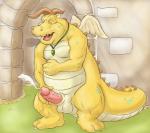 anthro balls belly bodily_fluids cum cumshot ejaculation erection genital_fluids genitals grass jewelry looking_pleasured male masturbation mature_male necklace orgasm outside penile penile_masturbation penis plant slightly_chubby small_wings solo tail vein veiny_penis wings truce_(artist) dragon_tales mythology pbs quetzal_(dragon_tales) dragon mythological_creature mythological_scalie scalie artist_collaboration