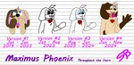 4_fingers absurd_res anthro big_ears big_nose birthmark blue_eyes brown_body brown_fur buckle buckled_collar canid canine canis chest_tuft collar collar_only cute_fangs domestic_dog english_text fingers forehead_tuft fur gesture gradient_eyes head_tuft heart_birthmark heart_tag hi_res male mammal markings maximus_phoenix_(the_adventures_of_max) mottled mottled_body mottled_fur multicolored_body multicolored_fur nude swift_bristle text the_adventures_of_max tongue tongue_out tuft two_tone_body two_tone_fur version_comparison waving waving_at_viewer waving_hand