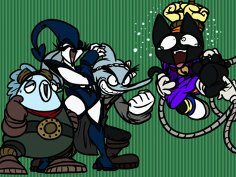 animated_gif anthro bell bell_collar biped black_body black_fur bodily_fluids clothed clothed_anthro clothing collar crying_laughing eyebrows eyelashes eyes_closed feet female fur group humanoid_feet laugh looking_at_another male open_mouth open_smile plantigrade restrained restrained_arms robot_arms smile soles submissive submissive_anthro submissive_male tail tears teeth tickle_fetish tickle_torture tickling tickling_feet tickling_machine tickling_sides raphjam85 aquatic cephalopod cetacean coleoid decapodiform dolphin domestic_cat felid feline felis mammal mollusk squid sunfish toothed_whale 4:3 animated short_playtime
