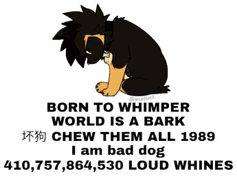 collar feral male multi_nipple nipples solo text wuffsiez wuffy_(wuffsiez) canid canine canis domestic_dog german_shepherd herding_dog mammal pastoral_dog digital_media_(artwork) draw_over english_text meme trans_(lore) trans_man_(lore)