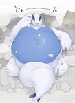 2019 ambiguous_gender belly belly_expansion big_belly blue_body body_size_growth building building_destruction comic destruction digital_media_(artwork) duo erumeruta expansion extreme_size_difference generation_2_pokemon group growth hi_res huge_belly human hyper hyper_belly legendary_pokemon lugia lying lying_on_another macro mammal nintendo on_back overweight pokemon pokemon_(species) rubble size_difference size_transformation sky solo_focus tail tailbutt thick_tail transformation trio white_body