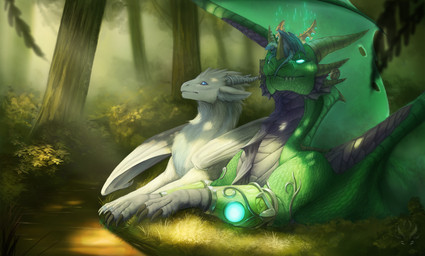 2_horns 3_fingers 6_horns ambiguous_gender armor black_claws blue_body blue_countershading blue_eyes blue_fur blue_scales claws countershade_ears countershade_fur countershade_neck countershading day detailed_background duo ear_frill empty_eyes facial_horn fangs feral finger_claws fingers folded_wings forest frill_(anatomy) fur glowing glowing_eyes grass green_body green_scales group hair horn inner_ear_fluff logo lying membrane_(anatomy) membranous_frill membranous_wings mouth_closed multi_horn multicolored_body multicolored_fur multicolored_scales nature nose_horn on_front outside plant purple_body purple_countershading purple_membrane purple_scales quadruped ridged_horn scales side_view smooth_horn snaggle_teeth snout spread_wings straight_horn tail tapering_tail teeth tree trio tuft two_tone_body two_tone_fur two_tone_scales vambrace ventral_scales white_body white_claws white_fur wing_claws wings jadedragoness blizzard_entertainment european_mythology mythology warcraft alli hida ysera dragon furred_dragon furred_scalie mythological_creature mythological_scalie scalie western_dragon 2018 artist_logo digital_media_(artwork) digital_painting_(artwork) hi_res painting_(artwork) shaded