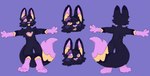 anthro female fluffy fluffy_tail open_mouth solo t-pose tail tongue absurd_res hi_res