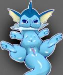 anus blue_body blue_skin blush female feral genitals humanoid_genitalia humanoid_genitalia_on_feral humanoid_pussy humanoid_pussy_on_feral lying on_back presenting presenting_pussy pussy simple_background solo spread_legs spreading submissive submissive_female tail jenokamui nintendo pokemon eeveelution generation_1_pokemon pokemon_(species) vaporeon 2017