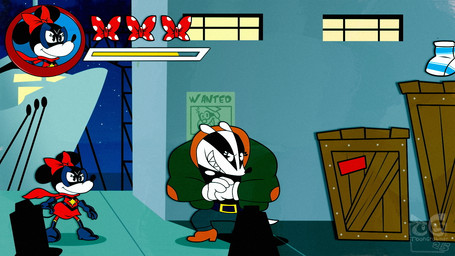 accessory anthro bow_ribbon clothed clothing duo female fur gloves hair hair_accessory hair_bow hair_ribbon handwear mask ribbons standing superhero tail wearing_mask toongrowner disney marvel minnie_mouse badger house_mouse mammal mouse murid murine mustelid musteline rodent 16:9 concept_art digital_media_(artwork) widescreen