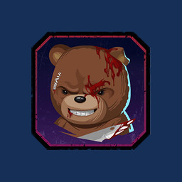 anthro beady_eyes black_border black_eyes black_nose blood blood_on_face blood_on_knife blood_on_object blood_on_weapon bodily_fluids border brown_body evil_grin furrowed_eyebrows gradient_background knife light male male_anthro multicolored_body no_eyebrows notched_ear plushie purple_background simple_background smile solo stitch_(sewing) teddy_bear toothy_grin two_tone_body weapon wound_on_face unknown_artist dead_by_daylight naughty_bear_(game) naughty_bear animate_inanimate bear living_plushie living_toy mammal teddy_bear_(species) 1:1 2026 alpha_channel bust_portrait colored crossover digital_drawing_(artwork) digital_media_(artwork) english_description icon lighting official_art portrait shaded