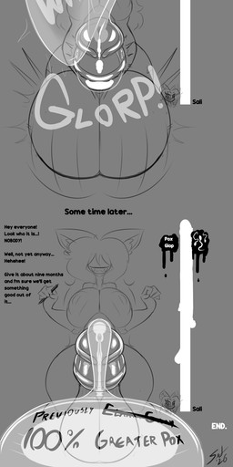 animal_genitalia animal_penis anthro balls big_balls big_breasts big_penis bodily_fluids breasts churning_balls cock_vore condom_disposal cum cum_transformation cum_vore degradation digestion duo ejaculation ejaculation_onto_camera equine_genitalia equine_penis feline_prey female female_prey game_ui gameplay_mechanics genital_fluids genitals greater_pox gui gynomorph gynomorph/female gynomorph_pred hair hair_over_eyes health_bar huge_balls huge_penis hybrid_pred identity_death intersex intersex/female intersex_pred kemonomimi_pred masturbation mocking nude penile penis permanence_play transformation vore writing_on_condom grayscalerain saliant ellie_(stardustsurvivor) saliant_(character) animal_humanoid felid feline humanoid hybrid mammal 2026 absurd_res hi_res long_image monochrome sequence sketch tall_image trans_(lore) trans_woman_(lore)