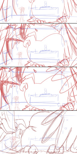 ambiguous_gender beak bodily_fluids body_size_growth cracks cramped cramped_wings damaged_ceiling destruction duo embarrassed extreme_size_difference feathered_wings feathers female feral five_frame_sequence front_view inside larger_ambiguous larger_feral leaning leaning_forward macro open_beak open_mouth room_filling size_difference size_transformation smaller_female smaller_human spread_wings standing sweat sweatdrop transformation wings all0412 nintendo pokemon lillie_(pokemon) avian bird generation_6_pokemon human mammal mega_evolution mega_pidgeot pokemon_(species) 2023 absurd_res digital_drawing_(artwork) digital_media_(artwork) hi_res sequence sketch unfinished