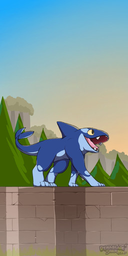 4_toes ambiguous_gender blue_body blue_skin cetacean_tail dorsal_fin feet feral fin multicolored_body multicolored_skin open_mouth outside plant sky solo sunset teeth toes tongue tree two_tone_body two_tone_skin wall_(structure) yellow_sclera dynabird rivals_of_aether orcane aquatic canid canine cetacean dolphin hybrid mammal oceanic_dolphin orca toothed_whale 1:2 2022 absurd_res hi_res watermark