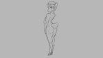 16:9 2019 alternate_species anthro biped breasts butt changeling_tale clothing crossgender deer digital_drawing_(artwork) digital_media_(artwork) feet female fur grey_background hair hand_on_arm hat hat_only headgear headgear_only headwear headwear_only hooves horn looking_at_viewer looking_back looking_back_at_viewer malcolm_(changeling_tale) mammal markings monochrome mostly_nude mostly_nude_anthro mostly_nude_female nipples pattern_clothing pattern_headgear pattern_headwear plaid plaid_clothing plaid_headgear plaid_headwear scut_tail short_tail simple_background sketch solo spots spotted_body spotted_fur spotted_hips spotted_shoulders standing tail unguligrade unguligrade_anthro watsup widescreen