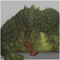 animal_genitalia animal_penis anthro belly belly_masturbation big_belly bodily_fluids border claws cum cum_spurt fangs genital_fluids genitals grey_background gums male overweight overweight_male penis ridges saliva saliva_string scales simple_background solo teeth tongue tongue_out yellow_eyes dagos crocodile crocodilian reptile scalie 2019 colored digital_drawing_(artwork) digital_media_(artwork) hi_res shaded