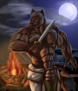 abs anthro belt biceps big_muscles black_nose brown_eyes brown_fur canine claws clothed clothing cloud esonver fire fur half-dressed male mammal moon muscles night nipples outside pants pecs pose sky solo standing sword toned topless warrior weapon whiskers wolf
Rating: Safe
Score: 1
User: Munkelzahn
Date: February 07, 2015 abs anthro belt biceps big_muscles black_nose brown_eyes brown_fur canine claws clothed clothing cloud esonver fire fur half-dressed male mammal moon muscles night nipples outside pants pecs pose sky solo standing sword toned topless warrior weapon whiskers wolf
Rating: Safe
Score: 1
User: Munkelzahn
Date: February 07, 2015