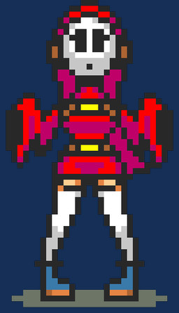 animated_gif bouncing bouncing_breasts breast_jiggle breasts clothed clothed_female clothing female hood jiggling looking_at_viewer mask not_furry simple_background solo transparent_background wearing_mask unknown_artist mario_bros nintendo human mammal shyguy alpha_channel animated digital_media_(artwork) grandfathered_content pixel_(artwork) pixel_animation short_playtime