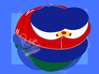 anthro blueberry_inflation expansion expansion_sequence female inflated_belly inflated_breasts inflation solo spherical_inflation pyrosunderforge bao_azalea 4:3 absurd_res hi_res