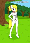 anthro collar collar_only female genitals loli nipples nude outside pussy sex_slave slave solo young young_female third-party_edit unknown_artist fall_of_equestria hasbro my_little_pony equid equine horse mammal absurd_res hi_res