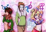 abstract_background accessory anthro arm_warmers armwear belt big_ears bisexual_pride_colors blonde_hair blue_eyes blush bottomwear breasts brown_body brown_fur brown_hair bulge candy cleavage clothed clothing deaf dessert eyebrows eyelashes eyewear female female/female_symbol female_symbol femboy floppy_ears fluffy fluffy_tail food freckles fur gender_symbol goggles green_eyes grey_body grey_fur group hair hair_accessory hairband hands_behind_back heart_symbol holding_object humanoid_hands intersex_symbol lacing lgbt_pride lollipop long_ears long_hair looking_at_viewer male male/male_symbol male_symbol midriff multicolored_body multicolored_fur navel open_mouth open_smile pants pink_tongue pride_colors sexuality_symbol shirt short_hair short_tail skirt slim smile standing stated_bisexuality stated_homosexuality stated_sexuality swimwear symbol tail tan_body tan_fur teeth tongue topwear two_tone_body two_tone_fur white_body white_fur xd cainethelongshot ezzie lagomorph leporid mammal rabbit