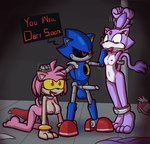 2024 all_fours amy_rose anthro anthro_on_anthro arms_together ball_gag balls bdsm black_nose black_sclera blaze_the_cat blue_balls blue_body bound brainwashing breasts captured cute_fangs dialogue domestic_cat dominant dominant_anthro dominant_male english_text erection eulipotyphlan felid feline felis female forced forehead_gem fur gag gem genitals glans grey_body grey_glans grey_penis group hair hands_tied head_grab hedgehog hi_res humanoid_genitalia humanoid_penis legs_tied legs_together machine male male/female mammal medium_breasts metal_sonic motion_lines nipples open_mouth penis pink_hair pink_nipples pupils purple_body purple_fur red_body red_eyes restrained robot sega shaking short_tail small_breasts smile sonic_the_hedgehog_(series) speech_bubble standing submissive submissive_anthro submissive_female tail tan_body tan_fur tan_inner_ear text tied_to_pole tongue tongue_out trembling trio ultilix white_body white_fur yellow_eyes yellow_sclera