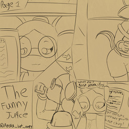 anthro appliance beverage clothing eyewear female fridge glasses kitchen_appliance solo text ansia_(artist) amphibian aquatic axolotl mole_salamander salamander 1:1 comic english_text hi_res monochrome