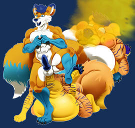 anthro duo eating_feces facesitting fart farting_on_face feces feces_in_mouth fur gaming gaming_controller inflation living_toilet male male/male orange_body orange_fur paws pooping pooping_on_another sitting sitting_on_another toilet_slave randomfreak95 loof canid canine mammal absurd_res alpha_channel hi_res