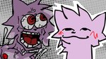 anthro male muscular purple_body solo kakuyamii boy_kisser_(meme) silly_cat_(mauzymice) meme tagme