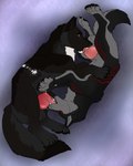 69_position animal_genitalia animal_penis balls black_body black_fur brown_eyes canine_genitalia canine_penis duo erection feral feral_on_feral feral_penetrated feral_penetrating feral_penetrating_feral fur genitals glistening glistening_eyes grey_balls grey_body grey_fur knot lying male male/male male_penetrated male_penetrating male_penetrating_male on_side oral penetration penis penis_in_mouth pink_penis red_penis sex side_view simple_background yellow_eyes killthe_demon canid canine mammal hi_res