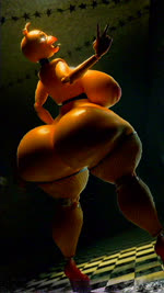 anthro ass_clapping big_breasts big_butt breasts butt butt_jiggle clothing female fishnet_clothing fishnet_legwear footwear gesture hand_gesture high_heels huge_breasts huge_butt jiggle_physics jiggling legwear machine pasties shaking_butt shoes solo tongue tongue_out twerking v_sign vhs_filter notnotknots sound_warning axylpups_(modeler) five_nights_at_freddy's five_nights_at_freddy's_2 scottgames toy_chica_(fnaf) animatronic robot 3d_(artwork) 3d_animation 9:16 absurd_res animated digital_media_(artwork) hi_res huge_filesize short_playtime sound webm