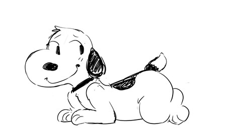 animated_gif anthro blinking blush male on_ground smile solo tail tail_motion tailwag freakpaws peanuts_(comic) snoopy beagle canid canine canis domestic_dog hunting_dog mammal scent_hound 2d_animation animated frame_by_frame hi_res motion_tweening short_playtime
